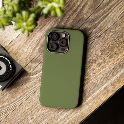 Olive Tough Cell Phone Case Matte or Glossy Protective Case iPhone Samsung