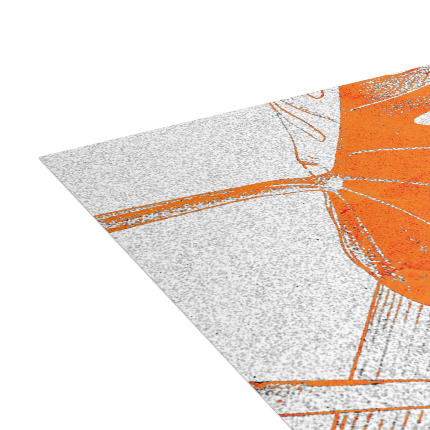 Monstera Leaf Tangerine Postcards
