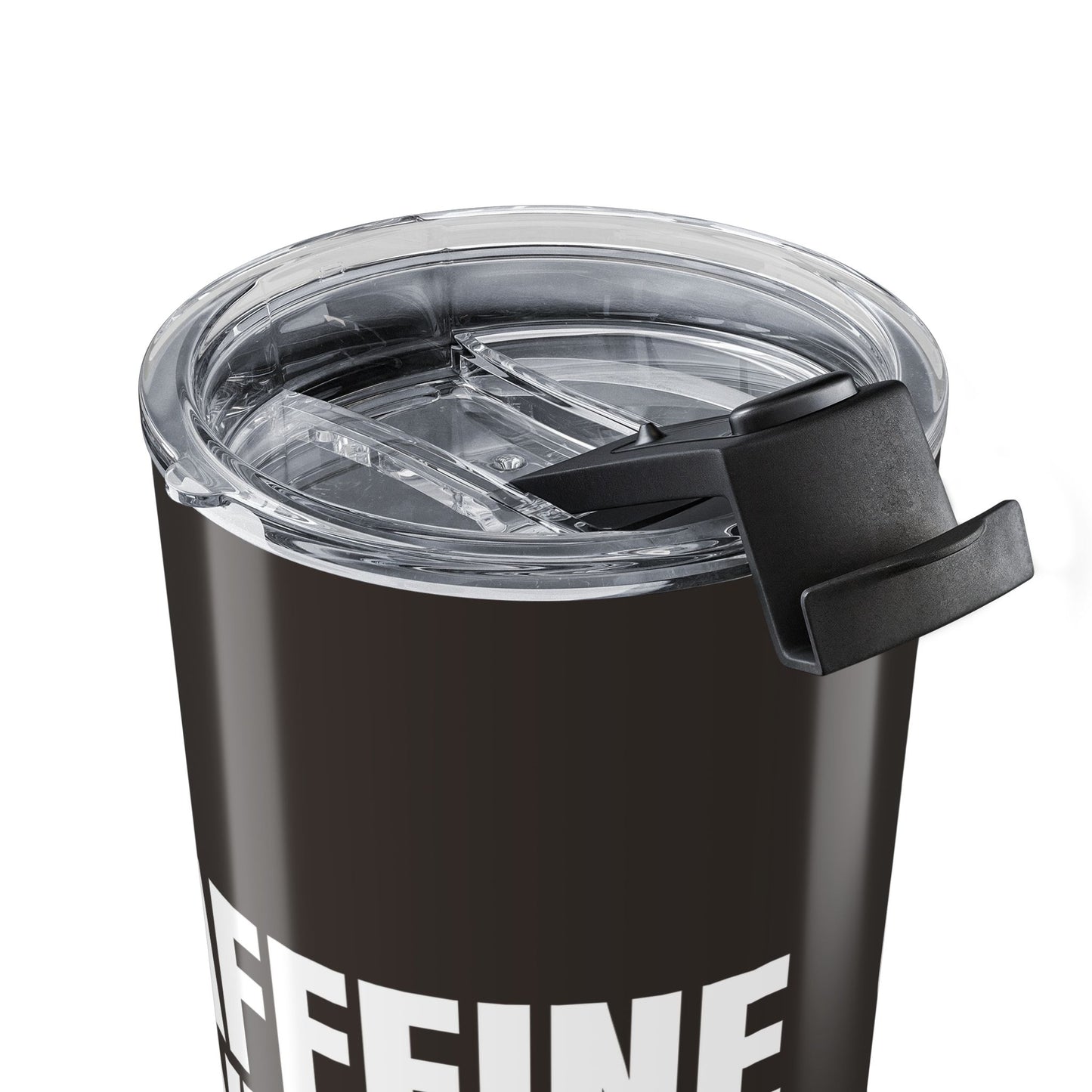 Muted Charcoal Caffeine Vibes 20oz Stainless Steel Tumbler | Color Coordinated Collection