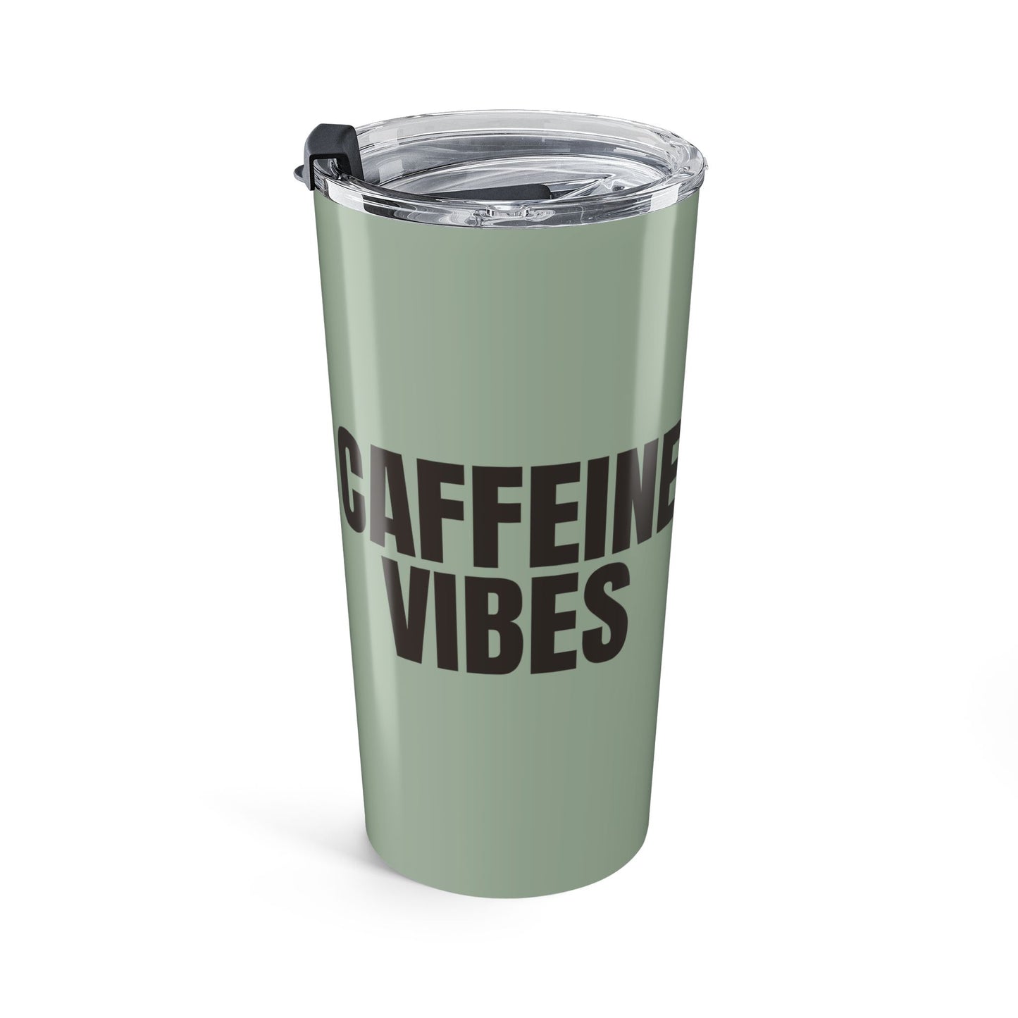 Sage Caffeine Vibes 20oz Stainless Steel Tumbler | Color Coordinated Collection