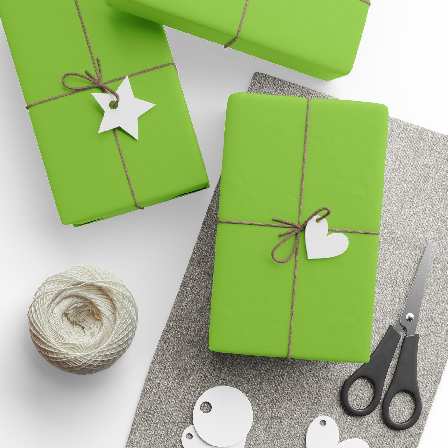 Muted Lime Wrapping Paper Matte or Glossy Gift Wrap 3 Sizes Fine Art Paper