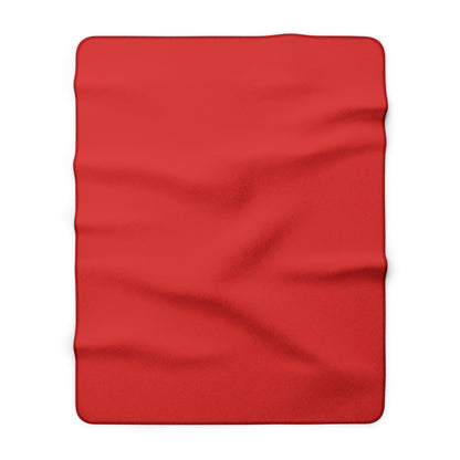 True Red Sherpa Fleece Blanket Cozy Plush Throw 3 Sizes Soft Warm Blanket