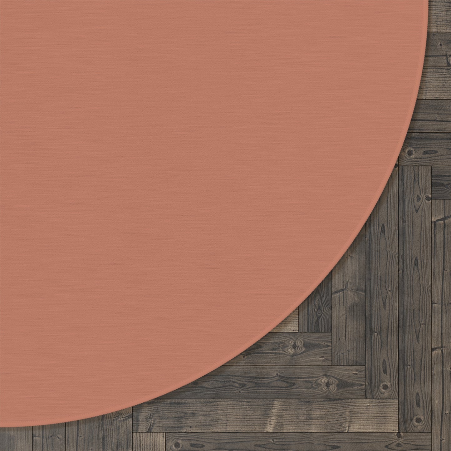Terracotta Round Rug 60 Inch Floor Rug Minimal Home Decor Living Room Rug