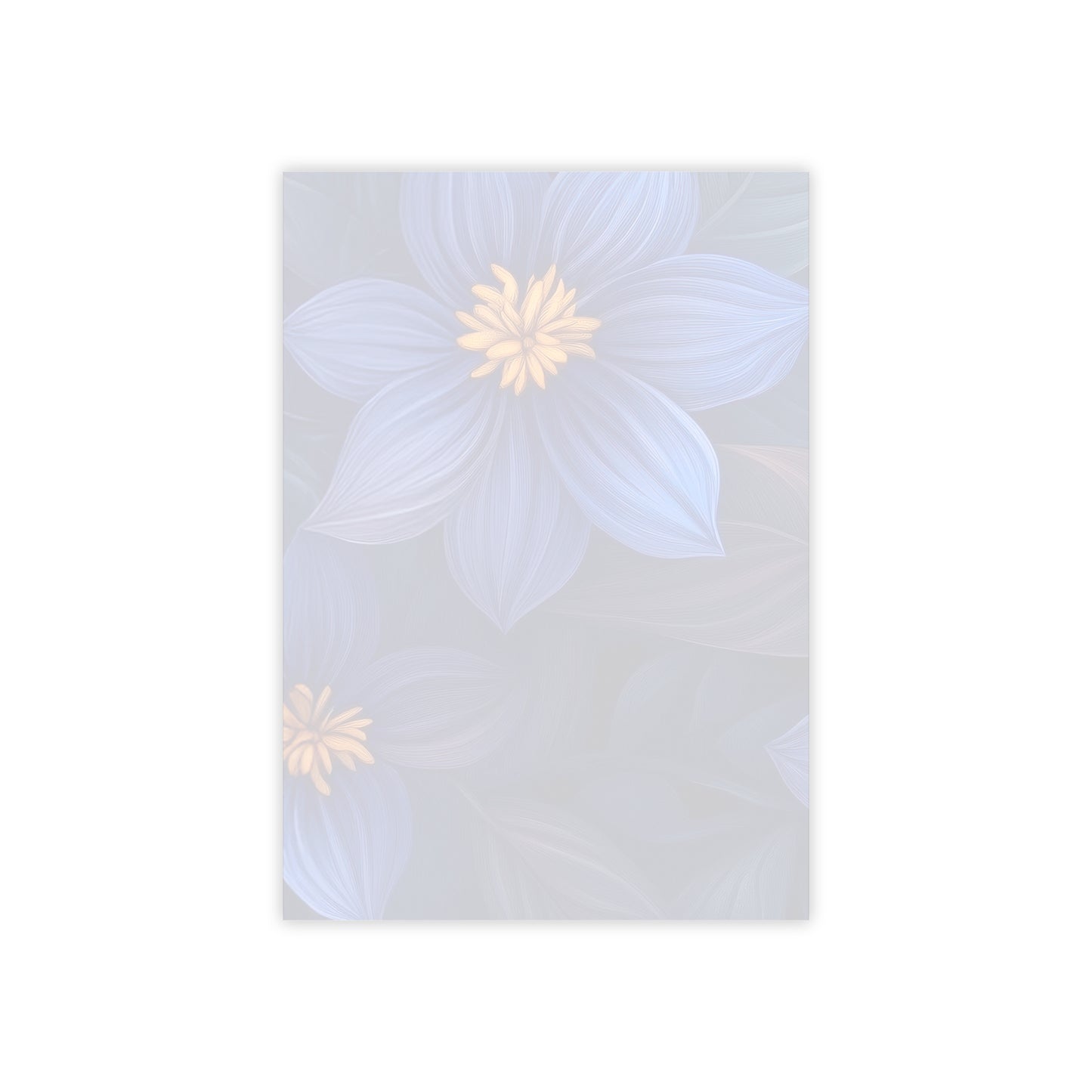Blue Floral Heaven Sticky Notes Blue Floral Post It Notes (7 Sizes)
