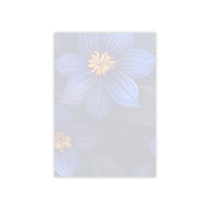 Blue Floral Heaven Sticky Notes Blue Floral Post It Notes (7 Sizes)