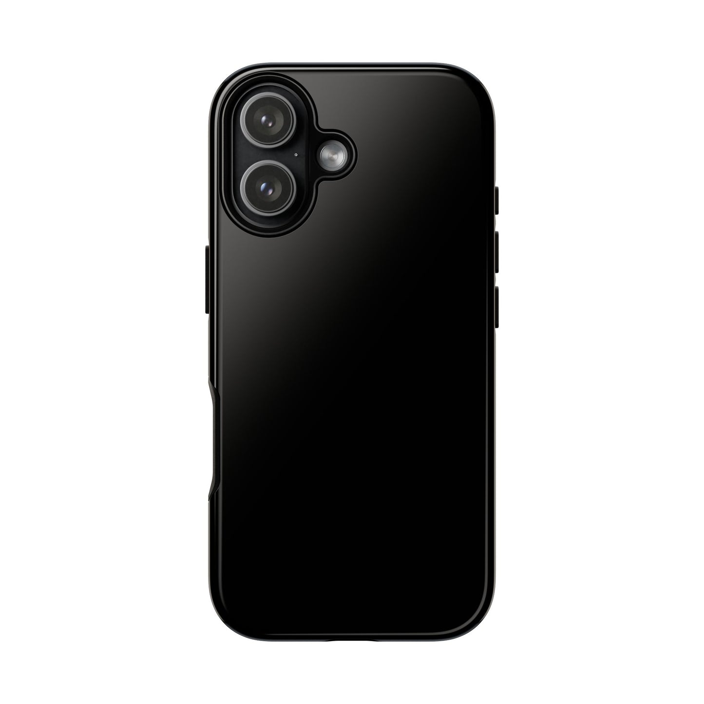 Black Tough Cell Phone Case Matte or Glossy Protective Case iPhone Samsung