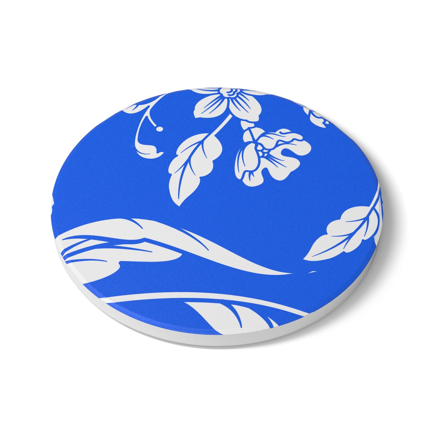 Periwinkle Floral Ceramic Coaster Coordinated Collection