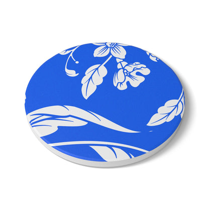 Periwinkle Floral Ceramic Coaster Coordinated Collection