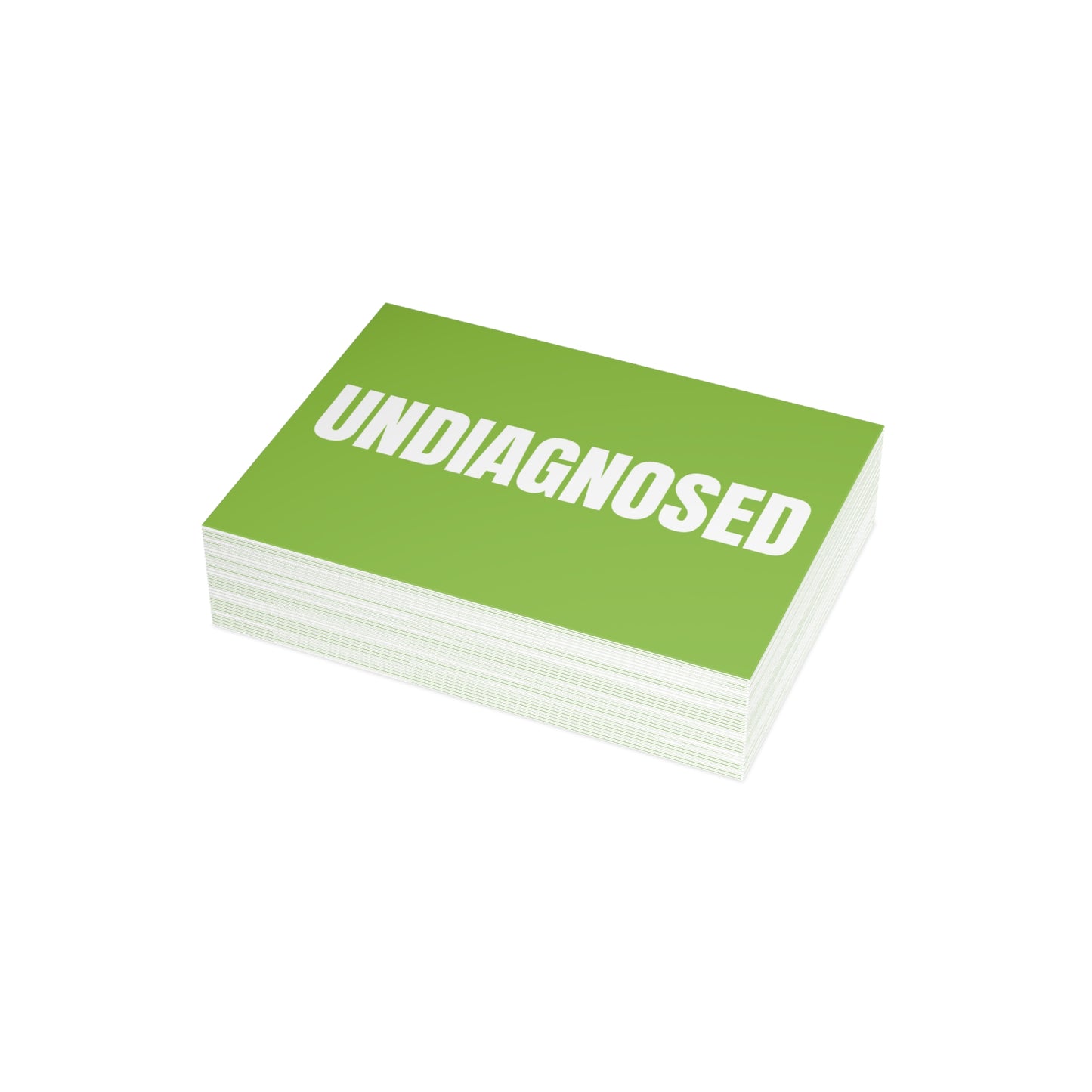 Muted Lime Postcard Set Pack of 10, 30 or 50 w/ Envelopes | Coordinated Collection