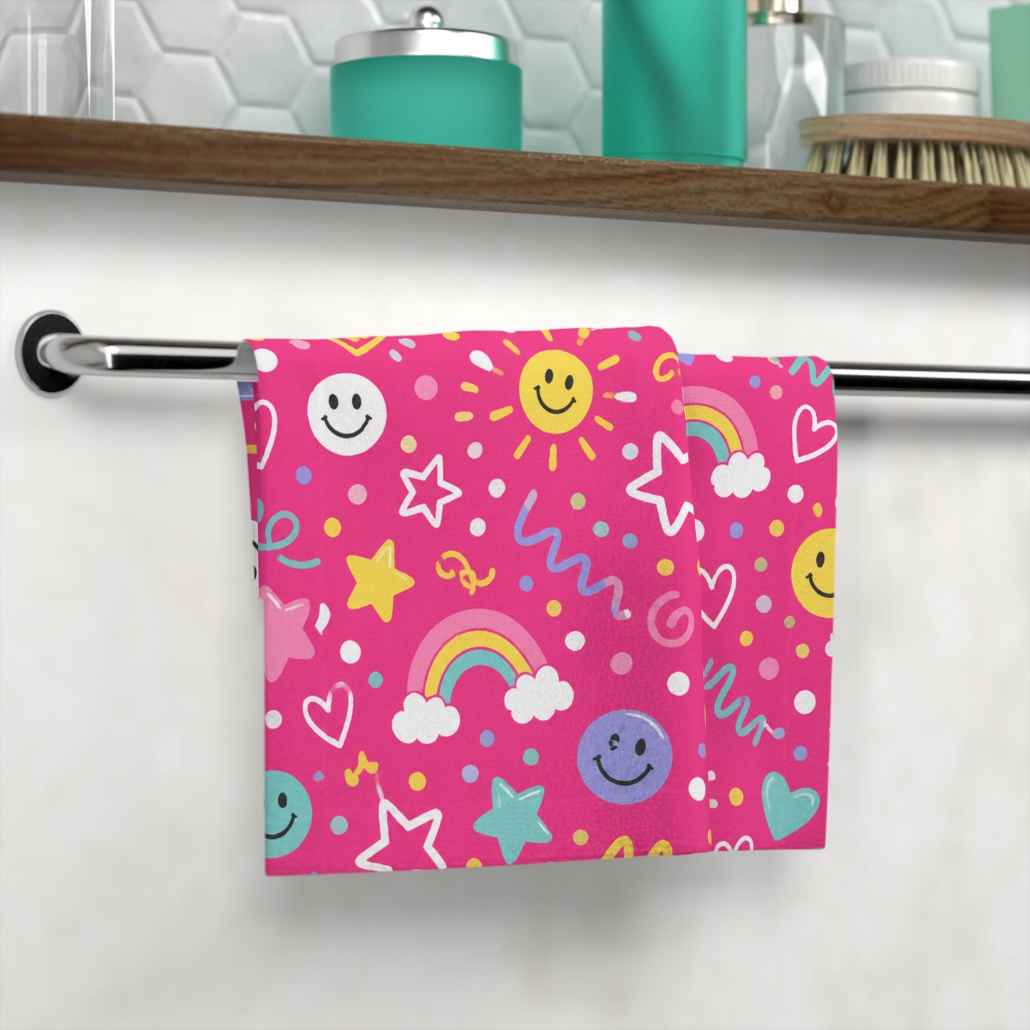 Pink Pop Face Towel