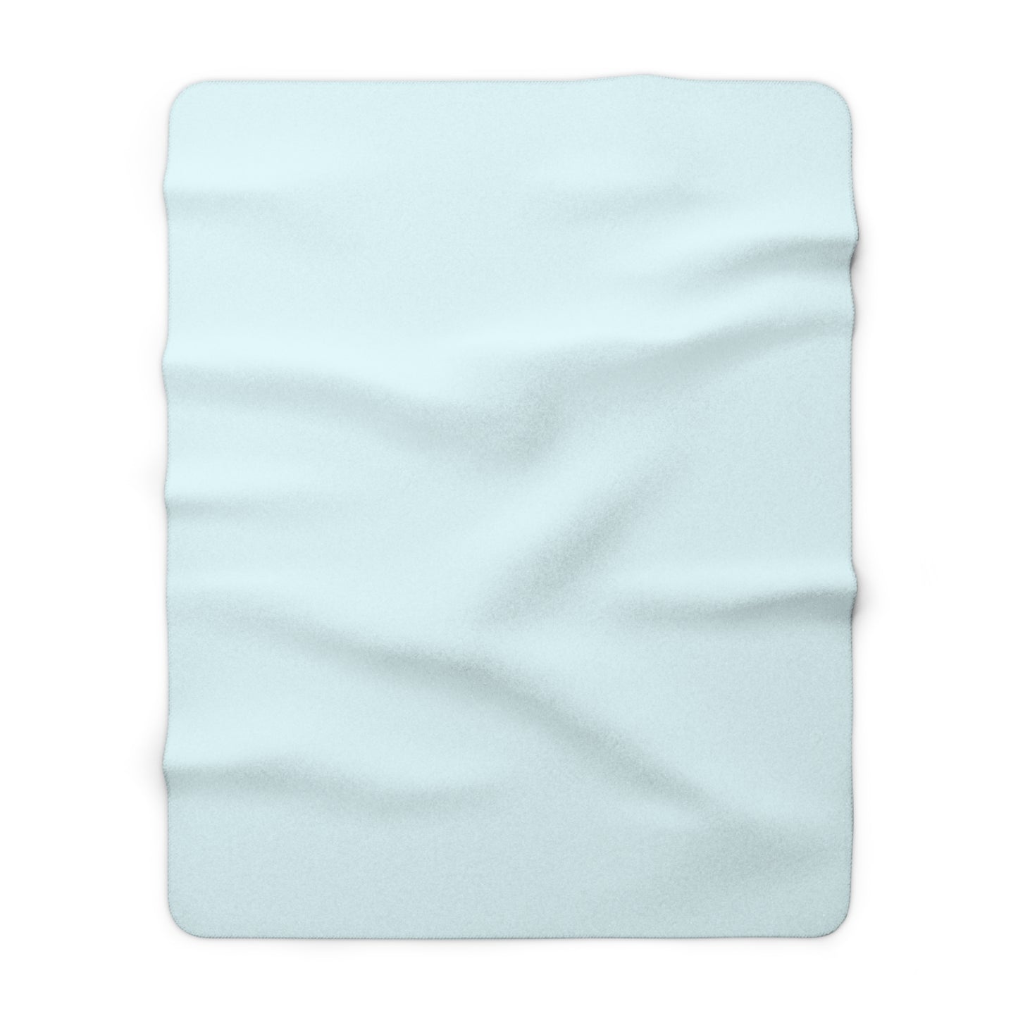 Ocean Blue Sherpa Fleece Blanket Cozy Plush Throw 3 Sizes Soft Warm Blanket