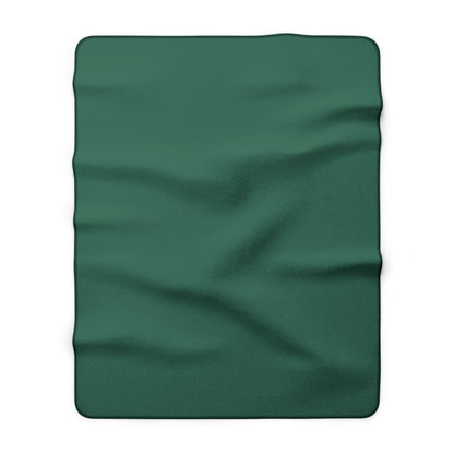 Leaf Green Sherpa Fleece Blanket Cozy Plush Throw 3 Sizes Soft Warm Blanket