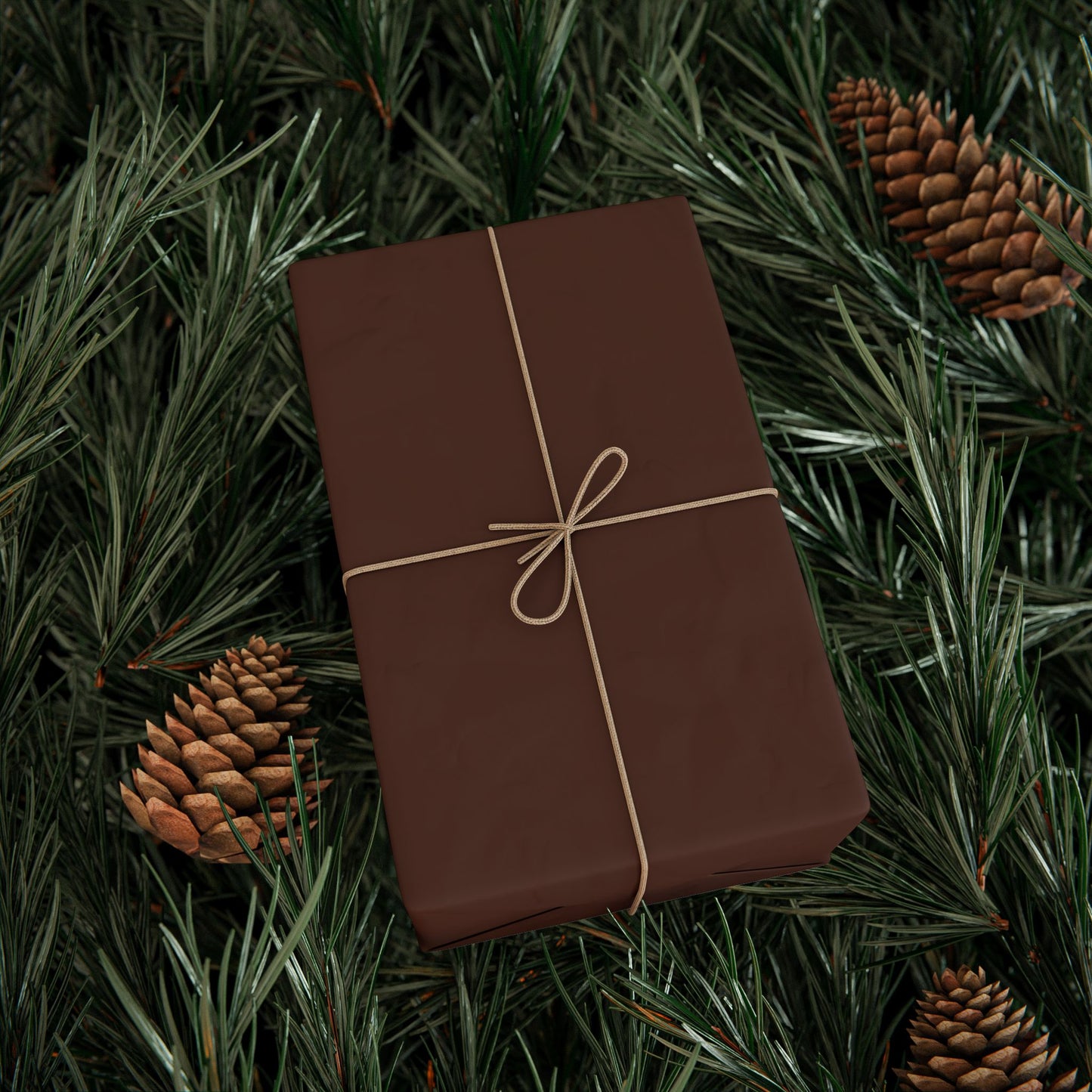 Chocolate Brown Wrapping Paper Matte or Glossy Gift Wrap 3 Sizes Fine Art Paper