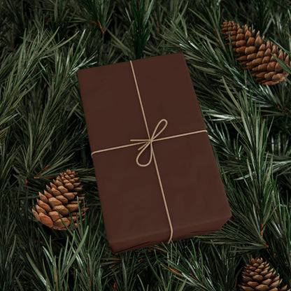 Chocolate Brown Wrapping Paper Matte or Glossy Gift Wrap 3 Sizes Fine Art Paper