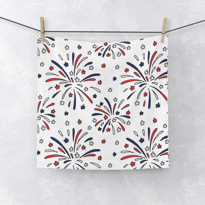 Fireworks Face Towel