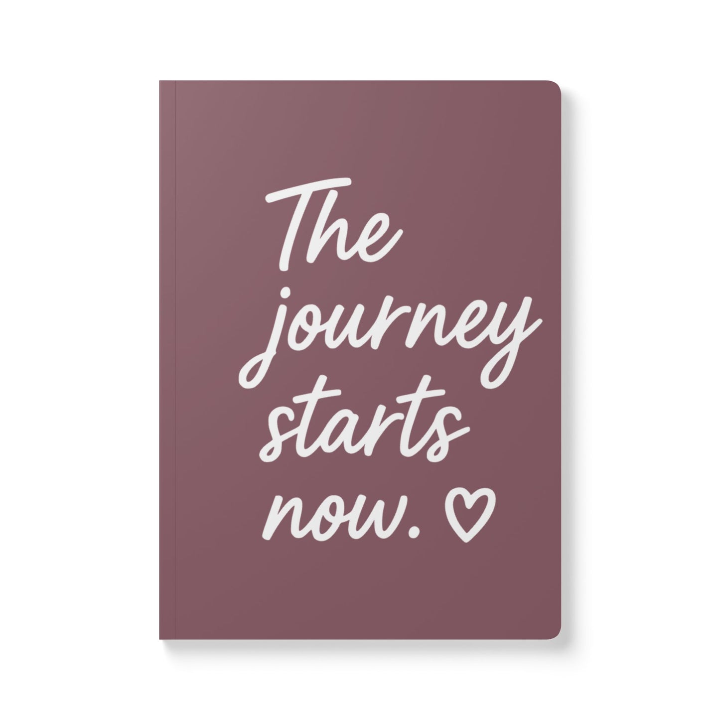 Mauve The Journey Starts Now A5 Lined Journal