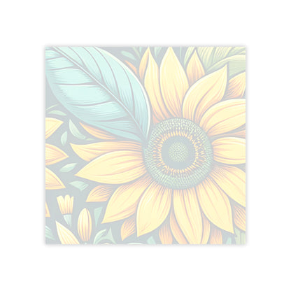 Sunflower Grove Sticky Notes Sunflower Post It Notes Botanical Notes (7 Sizes)