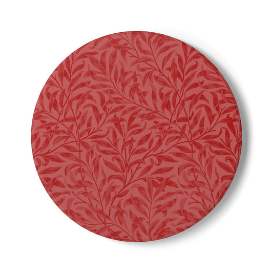 Red Autumns Leaves Coaster Square or Round Color Coordinated Collection