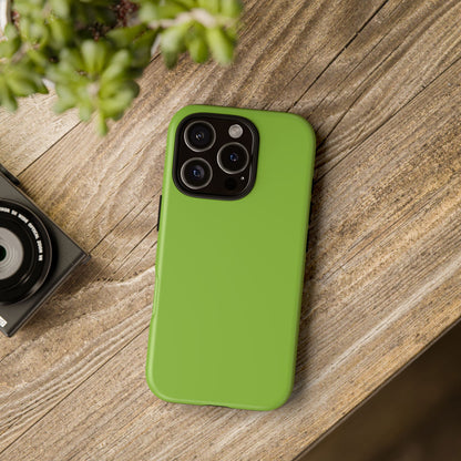 Muted Lime Tough Cell Phone Case Matte or Glossy Protective Case iPhone Samsung