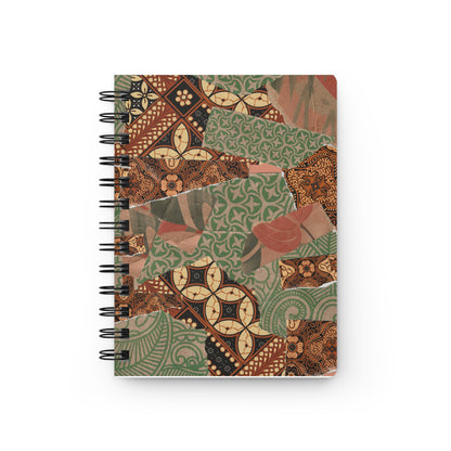 Mosaic Spiral Journal Batik Pattern Notebook A5 Lined Journal