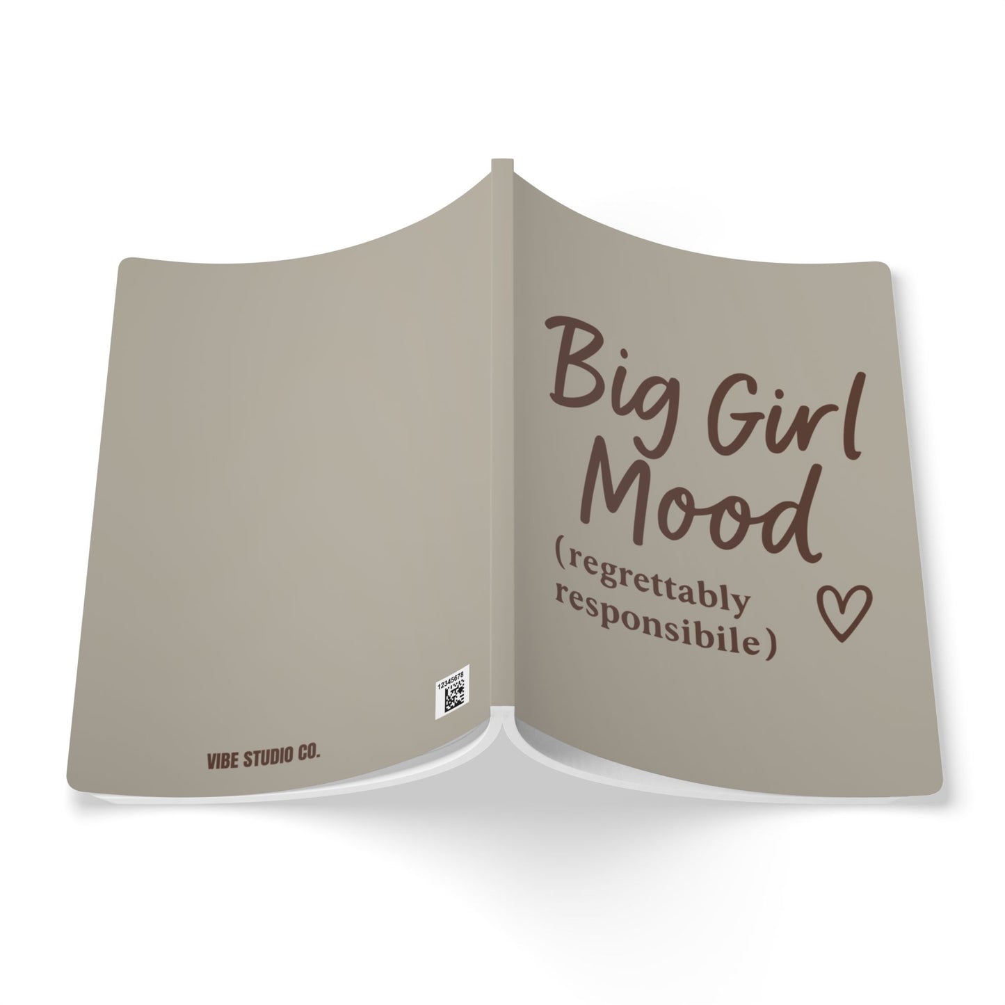 Warm Stone Big Girl Mood A5 Lined Journal