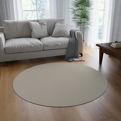 Warm Stone Round Rug 60 Inch Floor Rug Minimal Home Decor Living Room Rug