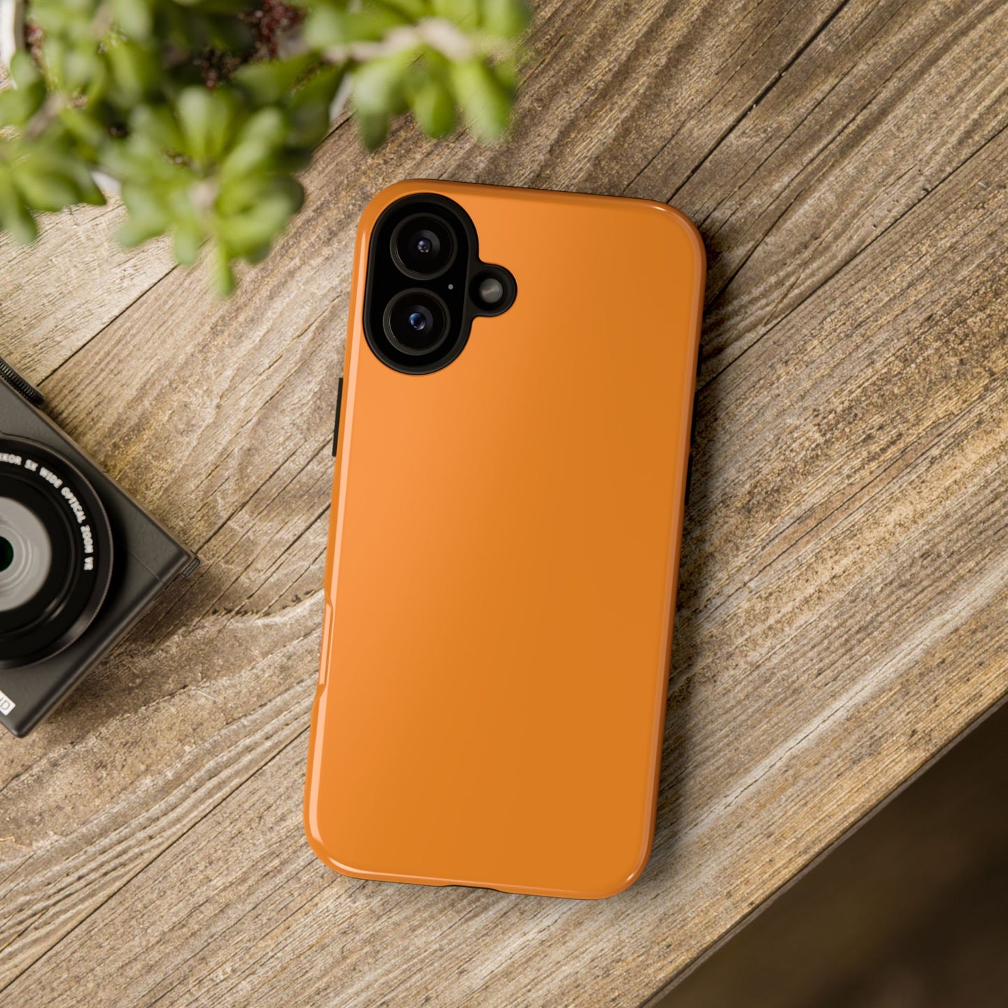 Tangerine Tough Cell Phone Case Matte or Glossy Protective Case iPhone Samsung