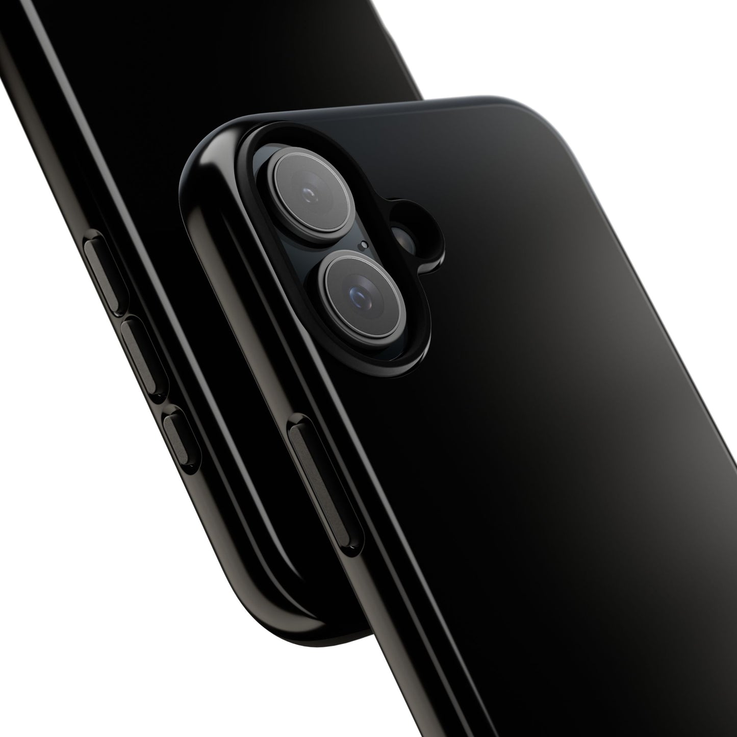 Black Tough Cell Phone Case Matte or Glossy Protective Case iPhone Samsung