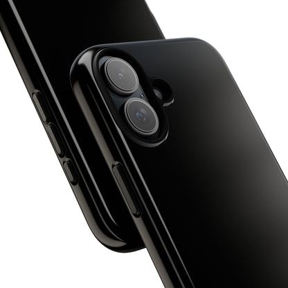 Black Tough Cell Phone Case Matte or Glossy Protective Case iPhone Samsung