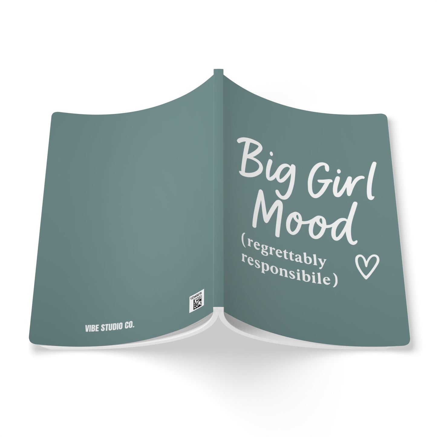 Dusty Blue Big Girl Mood A5 Lined Journal