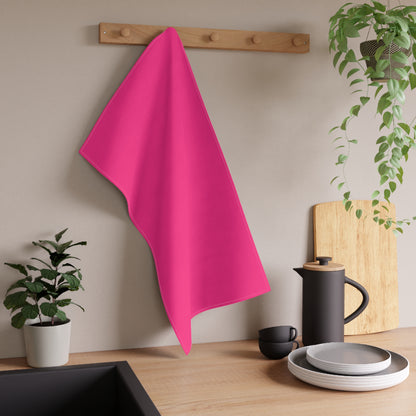 Pink Cotton Twill Tea Towel 18 x 30