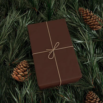 Chocolate Brown Wrapping Paper Matte or Glossy Gift Wrap 3 Sizes Fine Art Paper