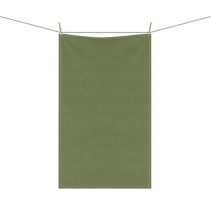 Olive Cotton Twill Tea Towel 18 x 30