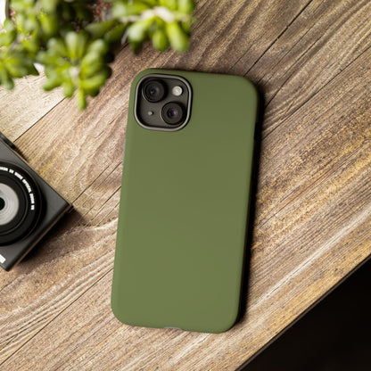 Olive Tough Cell Phone Case Matte or Glossy Protective Case iPhone Samsung