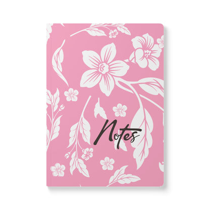 Light Pink Floral A5 Lined Journal Coordinated Collection