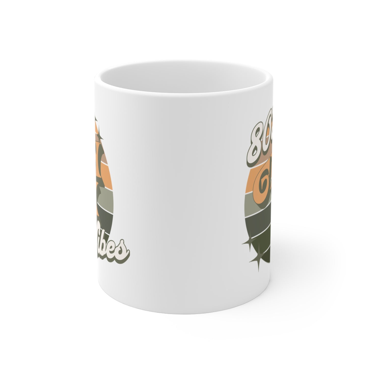 80s Gen X Vibes 11 oz Mug White