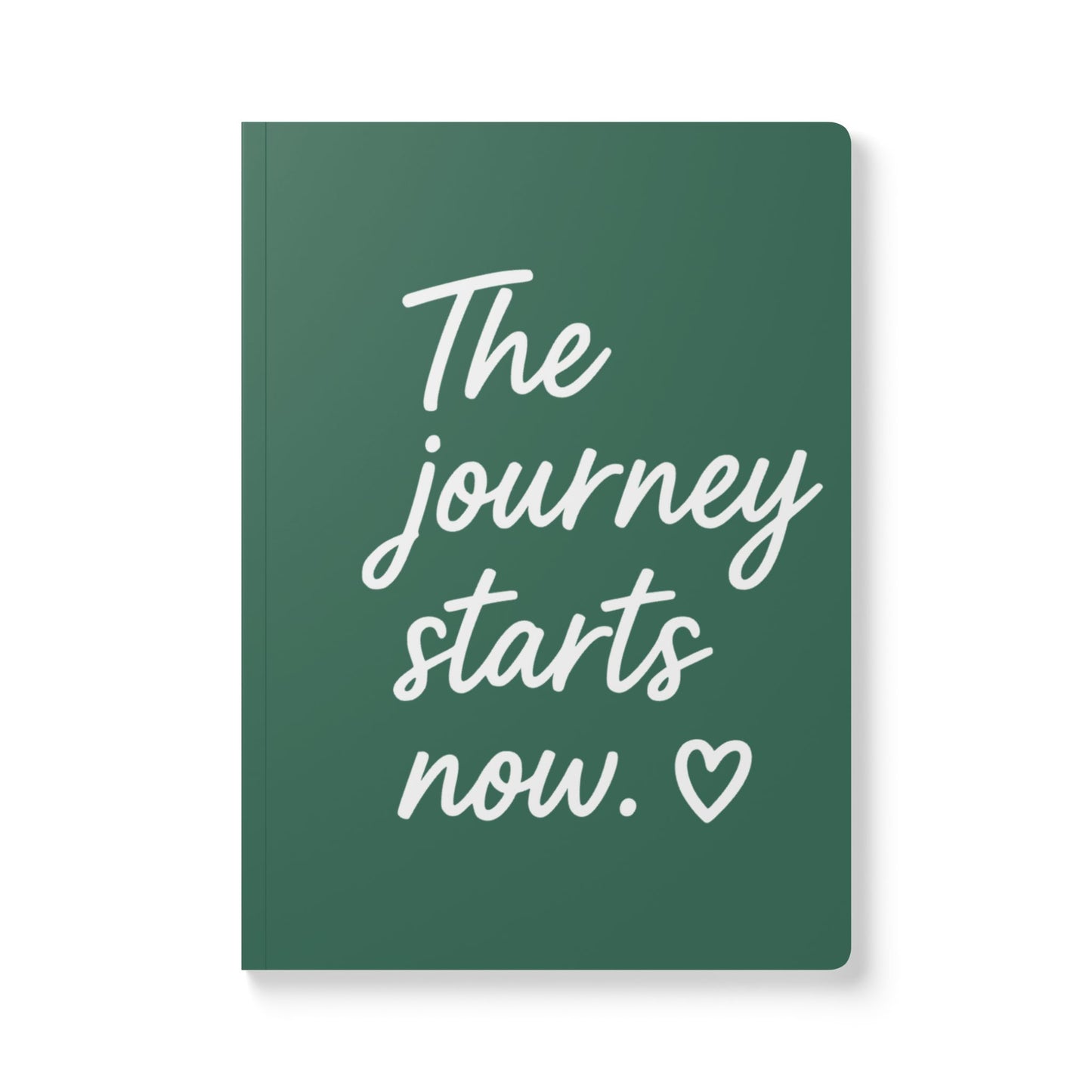 Leaf Green The Journey Starts Now A5 Lined Journal