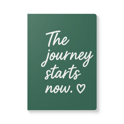 Leaf Green The Journey Starts Now A5 Lined Journal