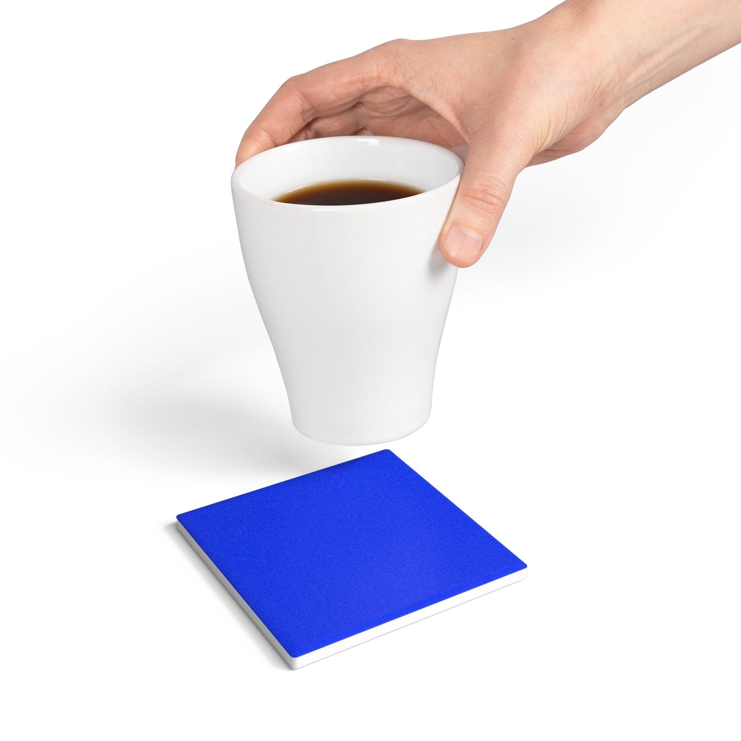 Periwinkle Ceramic Coaster Round or Square | Coordinated Collection