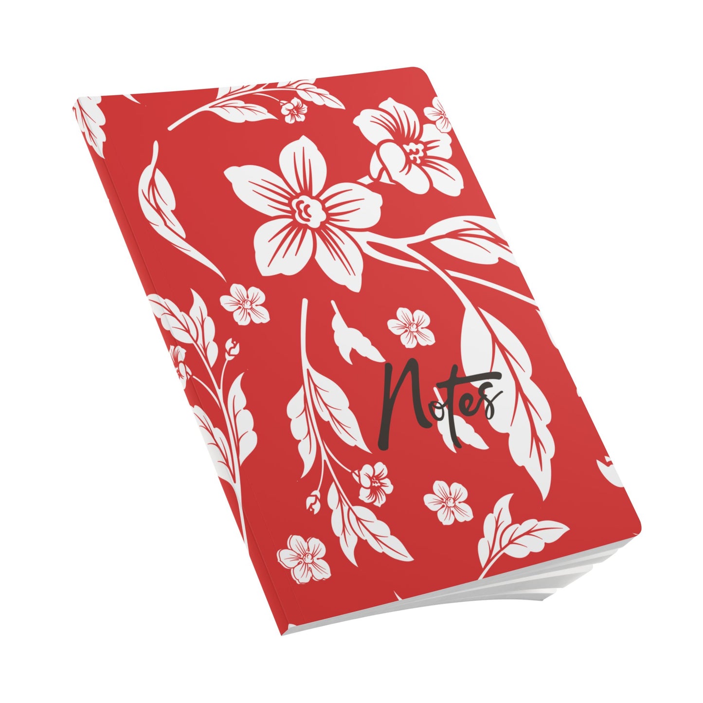 True Red Floral A5 Lined Journal Coordinated Collection