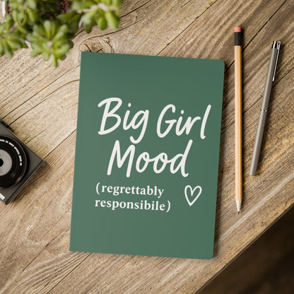 Leaf Green Big Girl Mood A5 Lined Journal