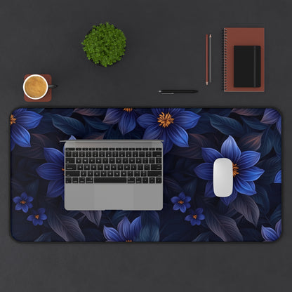 Blue Floral Heaven Desk Pad