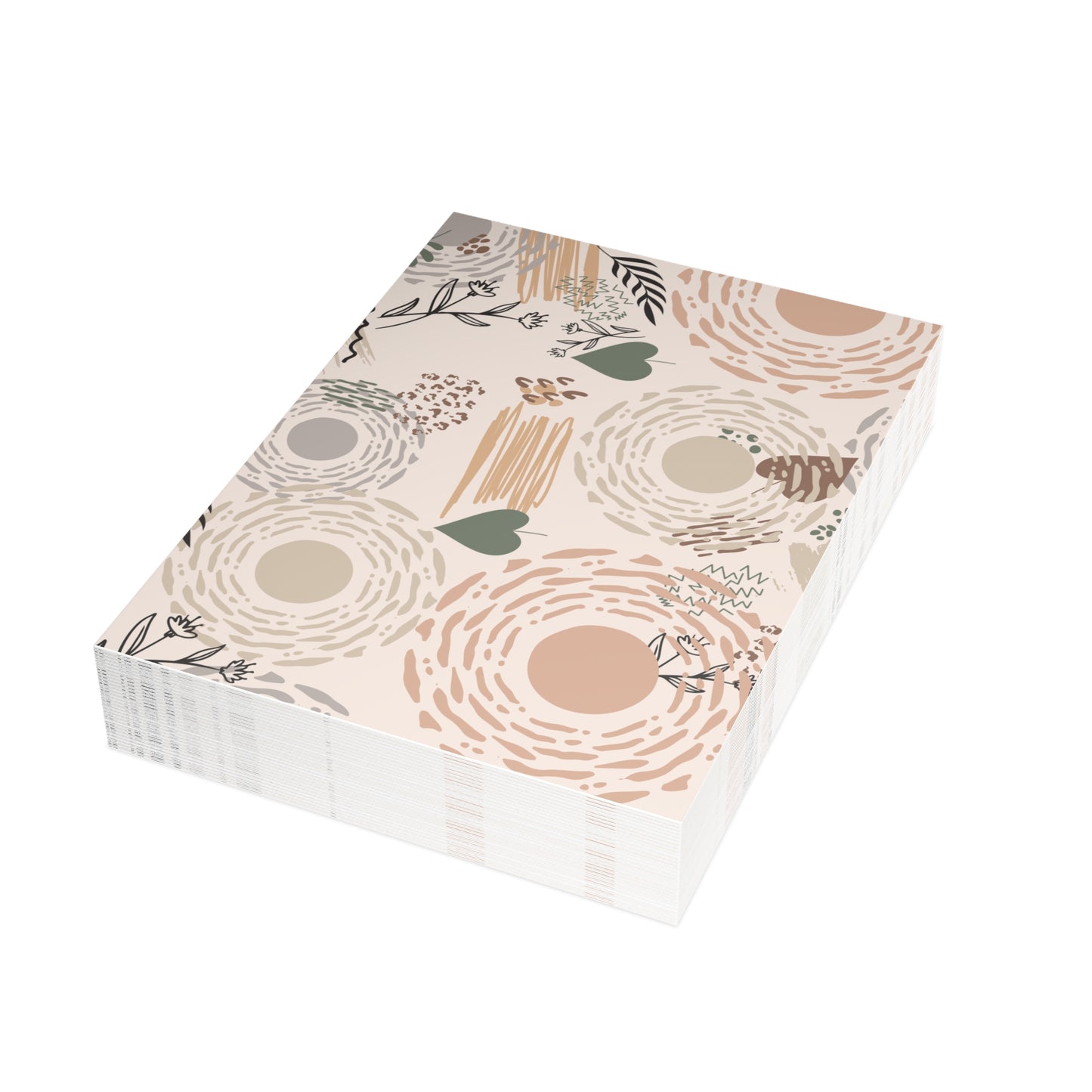 Neutral Flow Postcards Minimal Botanical Postcard Sets (10, 30 or 50)