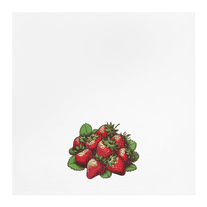 Strawberry Kitchen Tea Towel Cotton Dish Towel Fruit Design Decorative Towel
