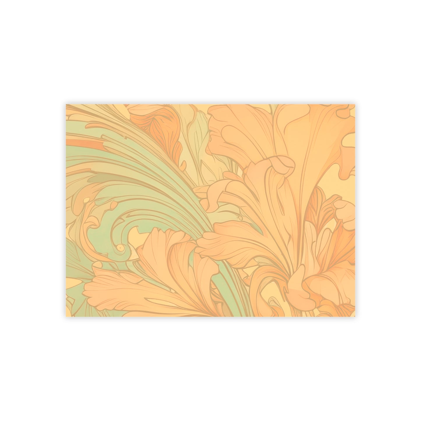 Coral Flourish Sticky Notes Floral Post It Notes (7 Sizes)