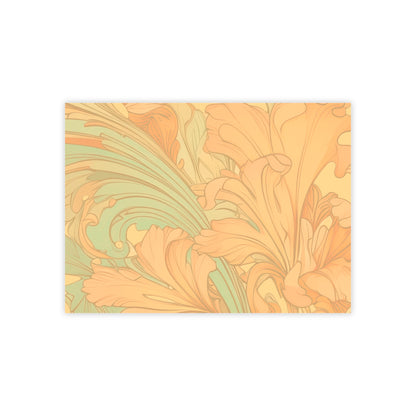 Coral Flourish Sticky Notes Floral Post It Notes (7 Sizes)
