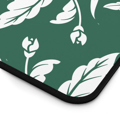 Leaf Green Floral Desk Pad (12x18, 12x22 or 16x32)