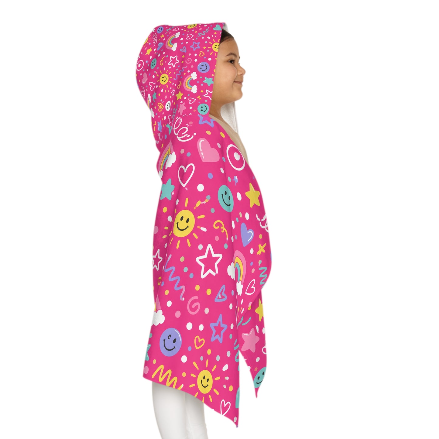 Pink Pop Baby/Kid Hooded Towel Pink Bath Towel