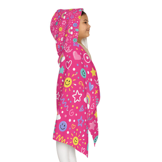 Pink Pop Baby/Kid Hooded Towel Pink Bath Towel