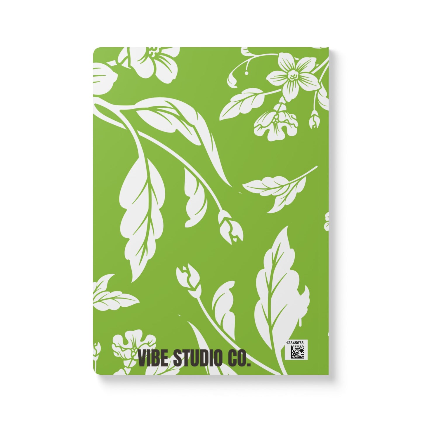 Lime Green Floral A5 Lined Journal Coordinated Collection